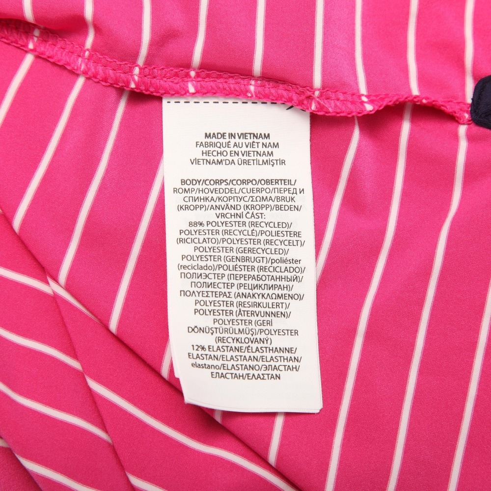 RLX Ralph Lauren Polo Shirt Mens Medium Pink Stripe Golf Mountain Ridge CC - Picture 7 of 12